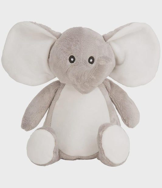 Personalised Printed Elephant Soft Toy • Safari Nursery Decor • Soft Cuddly Plush • Baby Gift • Birthday or Christening Present- Mumbles