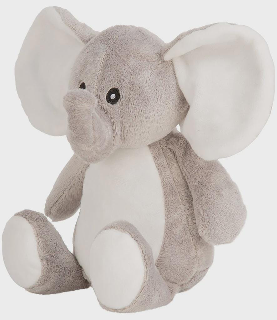 Personalised Printed Elephant Soft Toy • Safari Nursery Decor • Soft Cuddly Plush • Baby Gift • Birthday or Christening Present- Mumbles