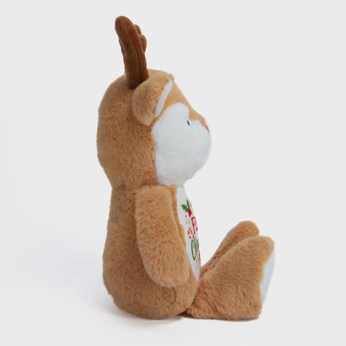 Personalised Printed Reindeer Plush • Christmas Nursery Decor • Soft Cuddly Toy • Baby Keepsake • Festive Gift Idea