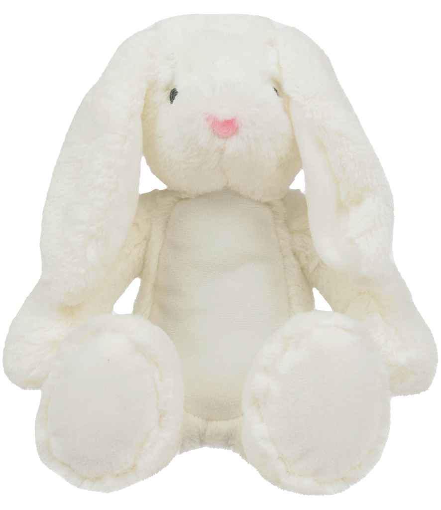 Personalised Printed White Bunny Rabbit • Soft Plush Toy • Baby Gift Keepsake • Nursery Decor • Birthday Present- Mumbles