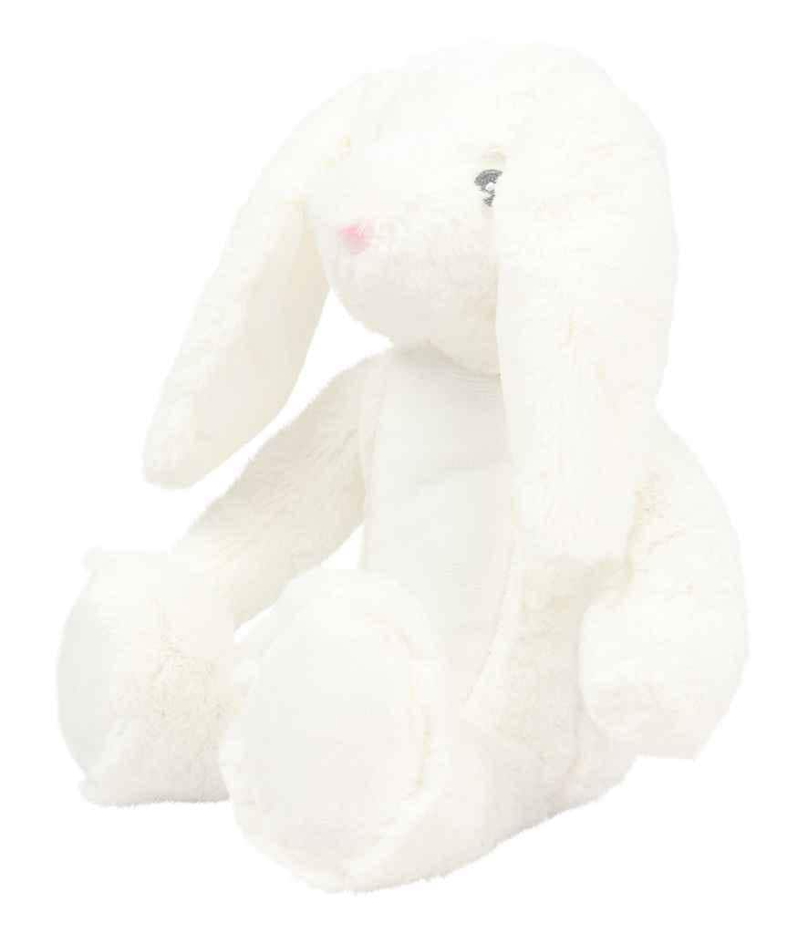 Personalised Printed White Bunny Rabbit • Soft Plush Toy • Baby Gift Keepsake • Nursery Decor • Birthday Present- Mumbles