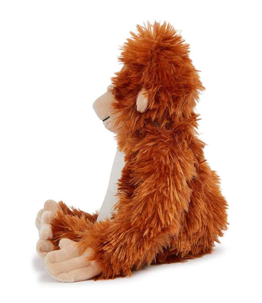 Personalised Printed Orangutan Monkey Plush Toy: Custom Name, Birth Block, Message • New Baby Gift • Mumbles