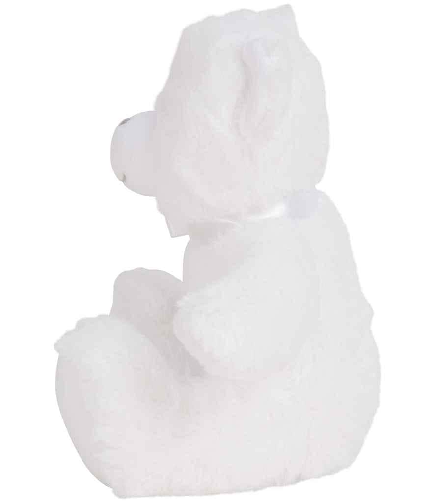 Personalised Printed White Teddy Bear, Mumbles Custom Photo Teddy