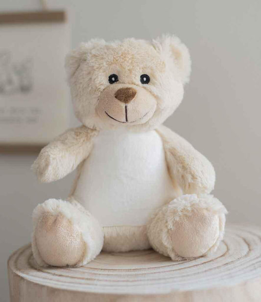 Personalised Printed Brown Bear • Custom Teddy • Baby Gift • Birthday or Christening Keepsake- Tummi