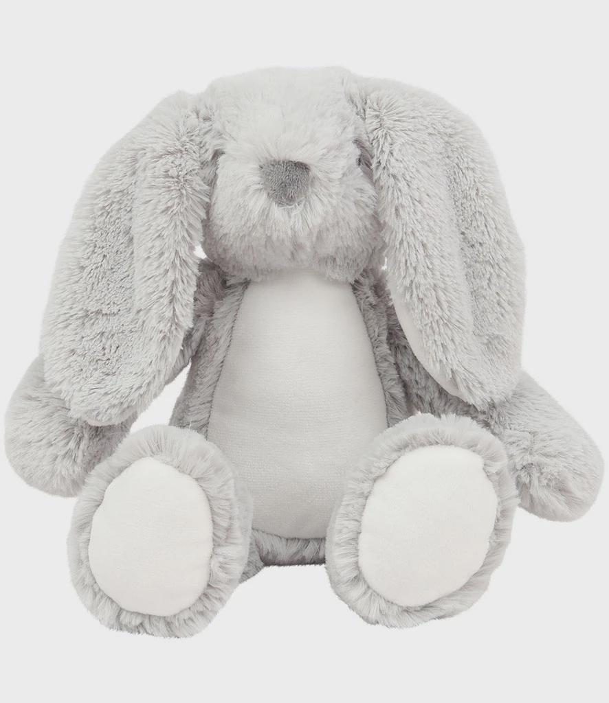 Personalised Printed Grey Bunny Rabbit • Soft Plush Toy • Baby Gift Keepsake • Nursery Decor • Birthday Present- Mumbles