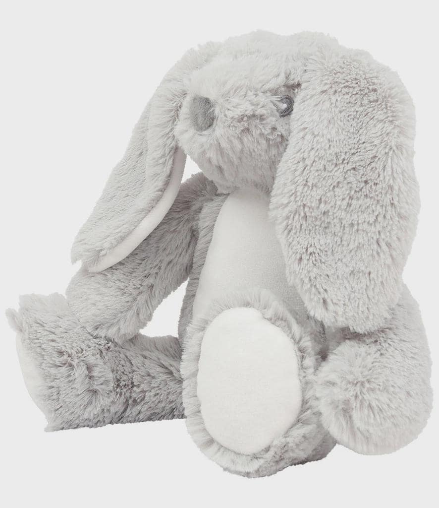 Personalised Printed Grey Bunny Rabbit • Soft Plush Toy • Baby Gift Keepsake • Nursery Decor • Birthday Present- Mumbles