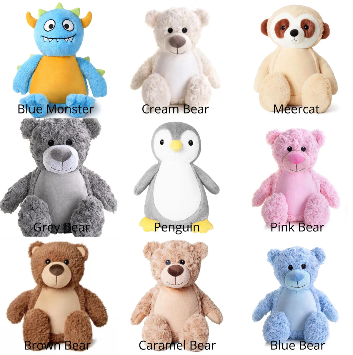 Personalised Embroidered Teddy - Custom Soft Toy Plush Gift - Tummi - 1st Christmas