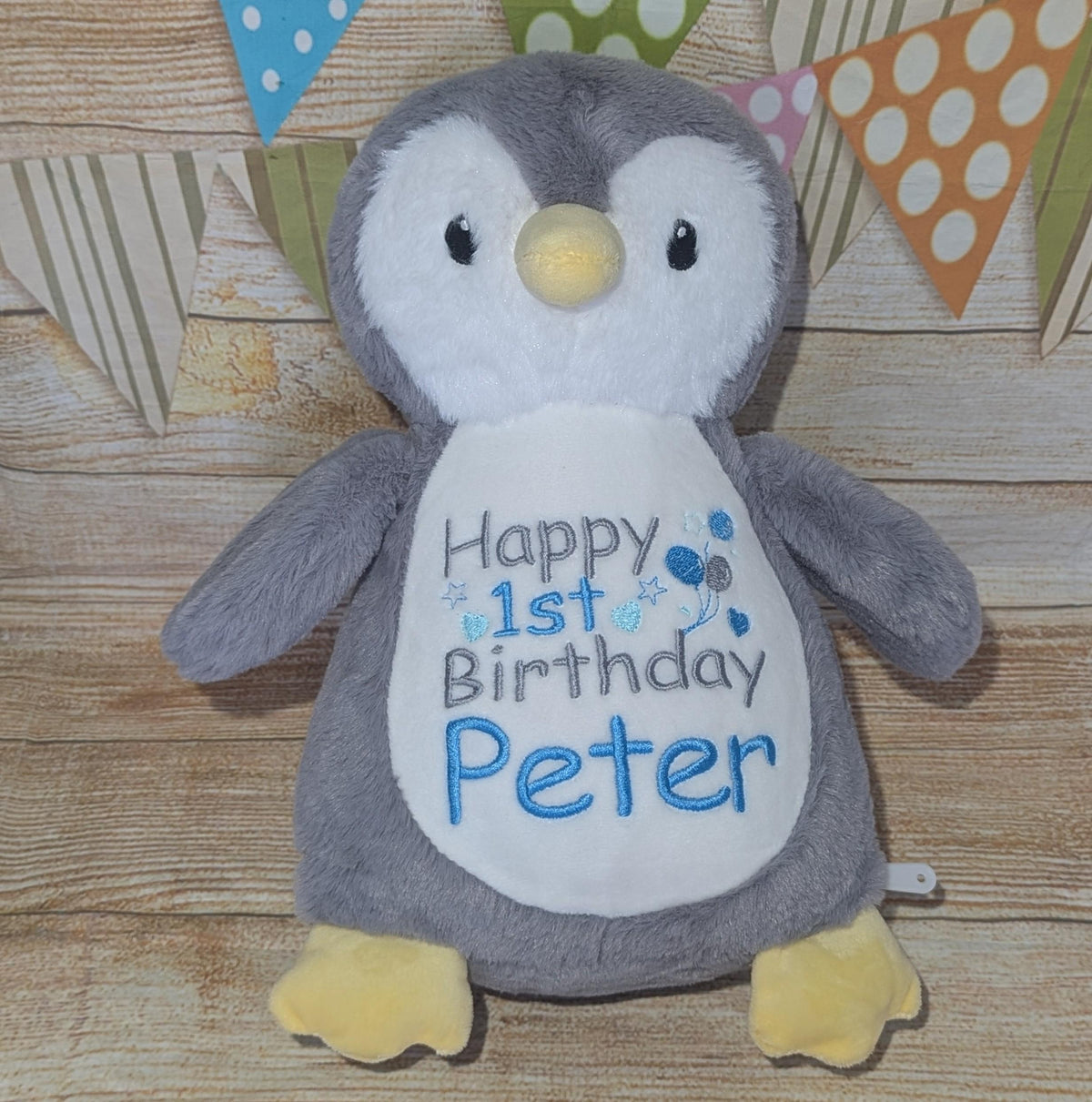 Personalised Embroidered 1st Birthday Teddy - Custom Soft Toy Plush Gift - Tummi - Birthday Gift