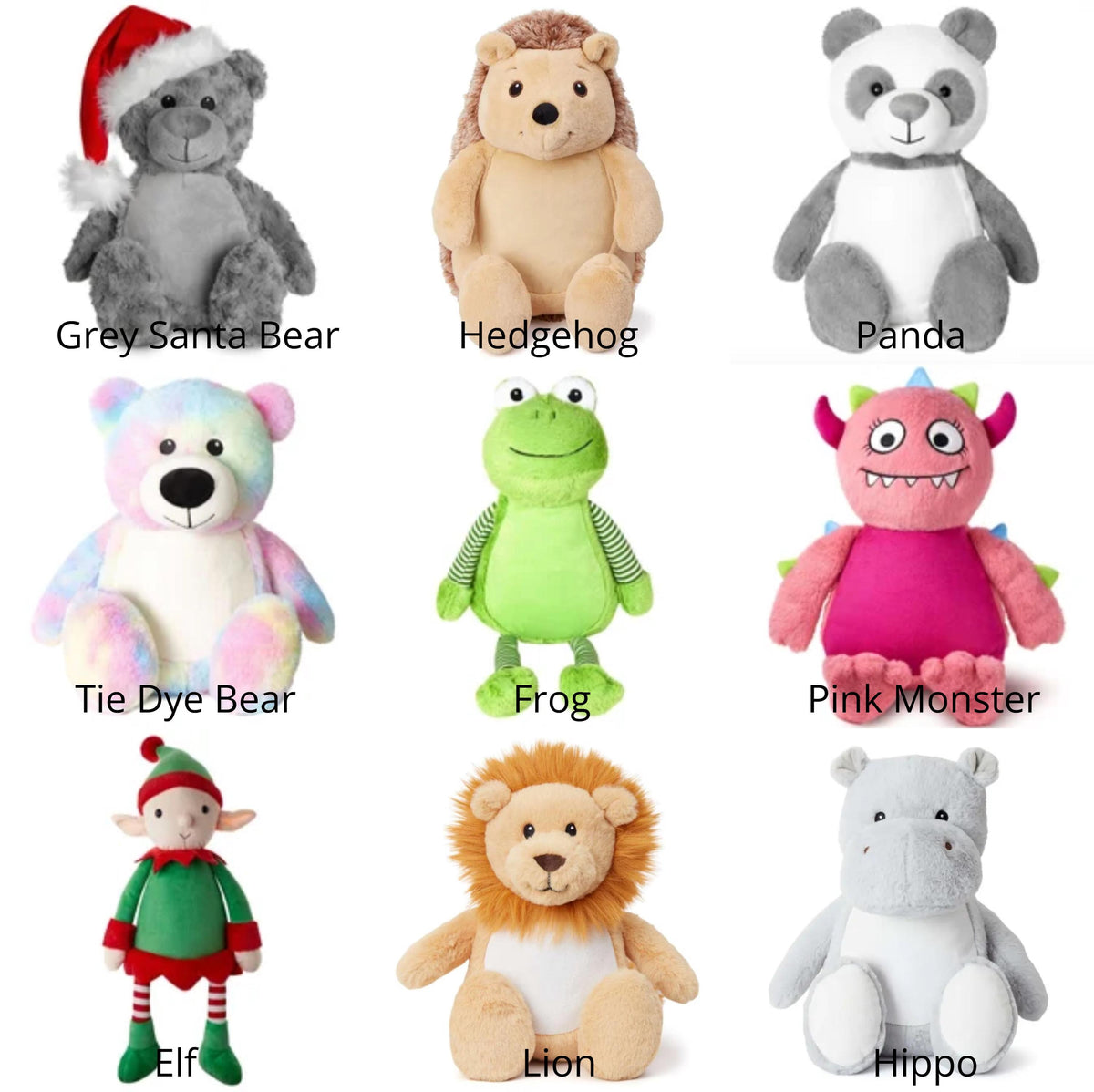Personalised Embroidered Teddy - Custom Soft Toy Plush Gift - Tummi - Milestone Birthday, 18, 21, 30, 40, 50, 60, 70, 80, 90, 100