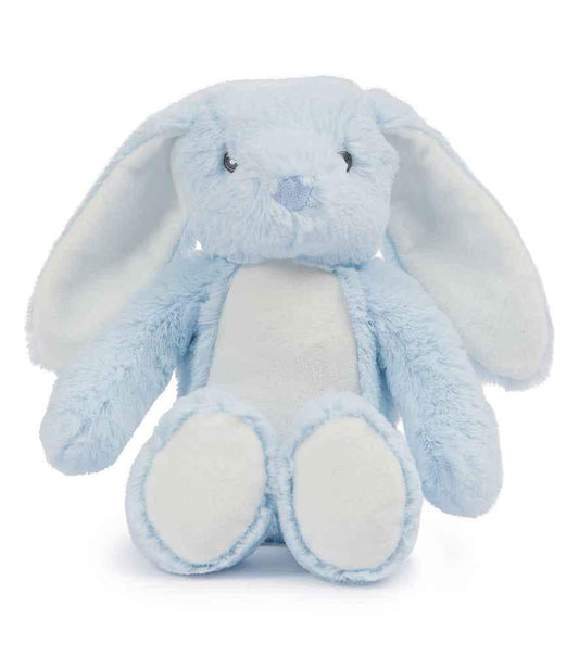 Personalised Printed Blue Bunny Rabbit • Soft Plush Toy • Baby Gift Keepsake • Nursery Decor • Birthday Present- Mumbles