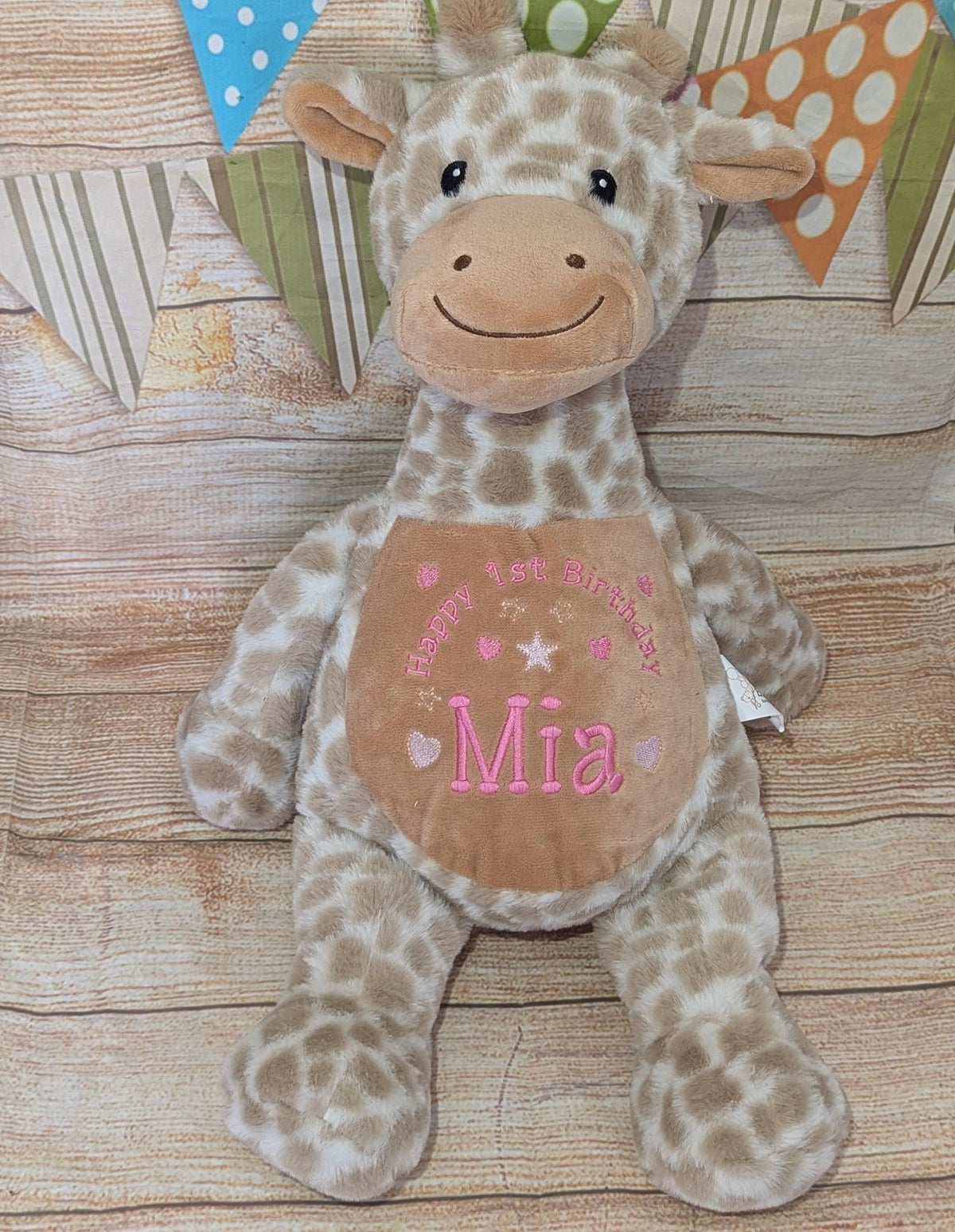 Personalised Embroidered 1st Birthday Teddy - Custom Soft Toy Plush Gift - Tummi - Birthday Gift