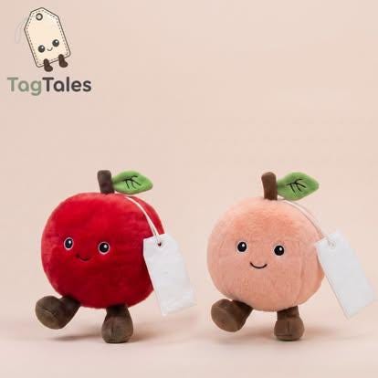 Personalised Printed Archie the Apple Tag Tales • Teacher Gift • Personalised Plush • End of Term Thank You